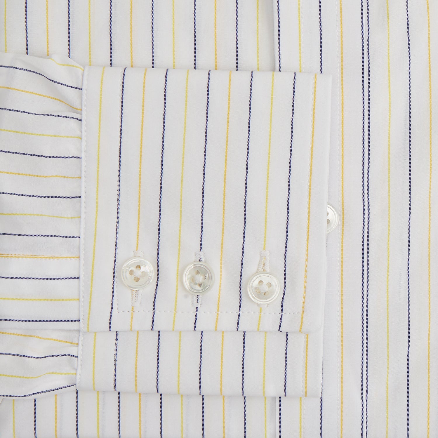 View 3 of product Yellow Double Pinstripe Mayfair Shirt