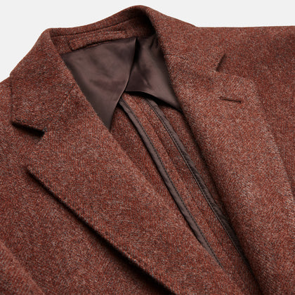 Red Lambswool Herringbone Bern Blazer Image 2