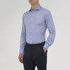 View 2 of product Tailored Fit Blue Royal Oxford Cotton Shirt with Kent Collar and 2-Button Cuffs