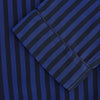 View 3 of product Blue and Navy Candy Stripe Silk Hyde Pyjamas Set