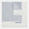 White Stripe Silk Pocket Square