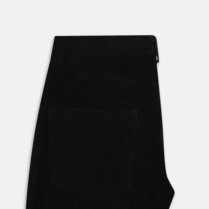 Navy Corduroy Charles Trousers Image 4