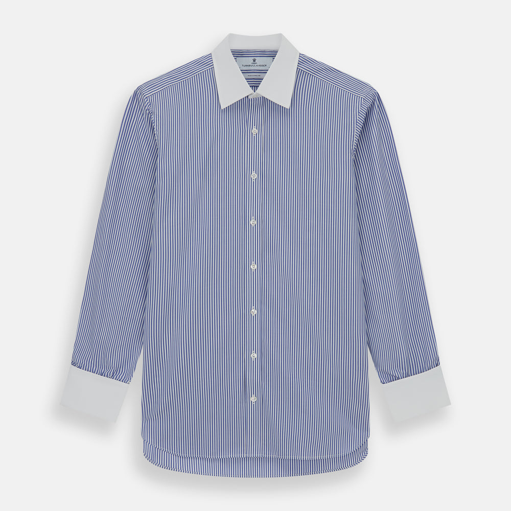 The Gekko Shirt with White Classic T&amp;A Collar and Double Cuffs
