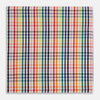 View 1 of product Hand Rolled Multi-coloured Grid Check Handkerchief