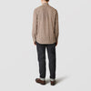 View 3 of product Brown Check Weekend Fit Shirt with Derby Collar and 1-Button Cuffs