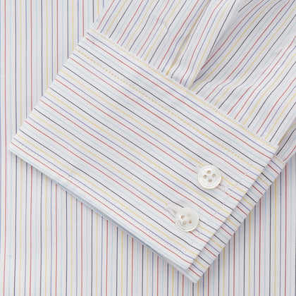 Red Multi Stripe Tailored Fit Shelton Shirt Image 2