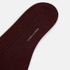 View 3 of product Burgundy Thick Knit Mid-Length Socks