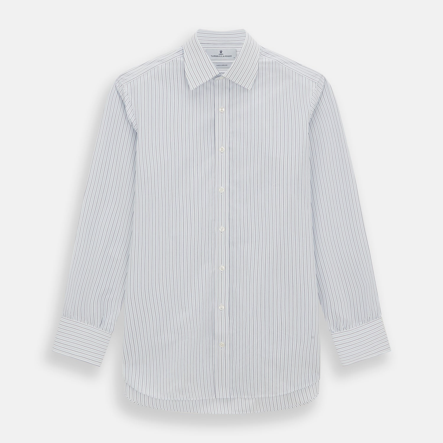 View 1 of product Blue Double Pinstripe Mayfair Shirt