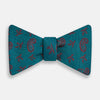 View 1 of product Teal Paisley Silk Bow Tie
