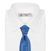 View 3 of product Blue Motif Printed Foulard Silk Tie