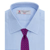 View 4 of product Light Blue End-on-End Shirt with T&A Collar and 3-Button Cuffs
