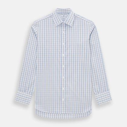 Blue and Navy Multi Check Mayfair Shirt