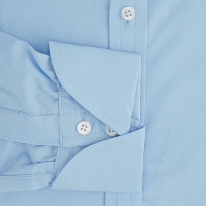 Dr. No Blue Cotton Shirt With Cocktail Cuff As Seen On James Bond Image 2