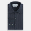 View 5 of product Navy Melange Wide Stripe Westminster Shirt