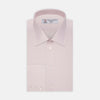 View 1 of product Pink Cotton Shirt with T&A Collar and 3-Button Cuffs
