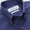 View 3 of product Blue Piece Dyed Weekend Fit Suffolk Shirt