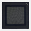 View 4 of product Navy and Cream Dot Silk Pocket Square