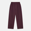 View 6 of product Plain Plum Silk Modern Pyjama Set