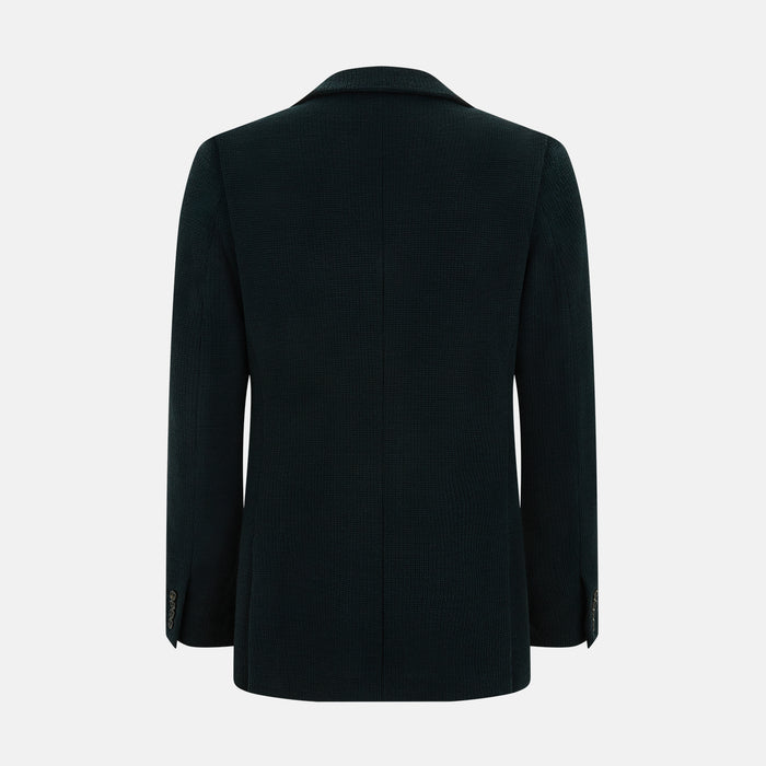 Forest Green KNITTED CAMBRIDGE BLAZER Image 2