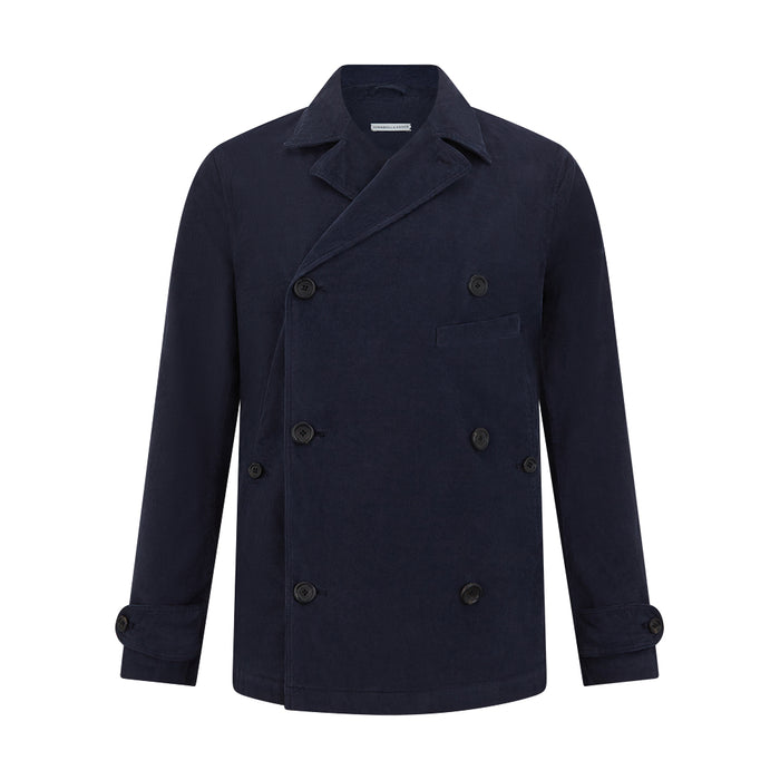 Light Navy Kingston Corduroy Caban Jacket Image 5