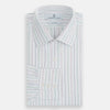 View 5 of product Pink and Green Wide Pinstripe Mayfair Shirt