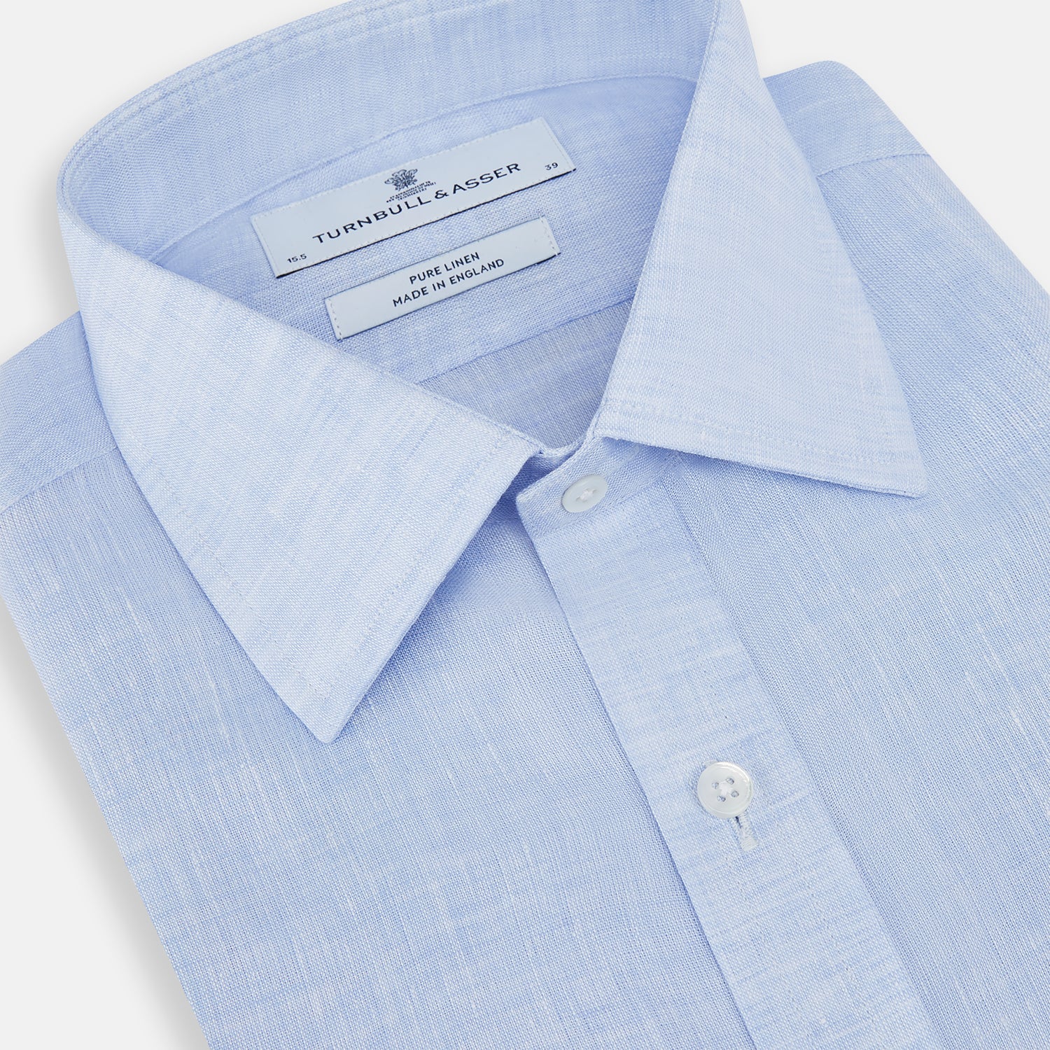 View 2 of product PALE BLUE LINEN MAYFAIR SHIRT