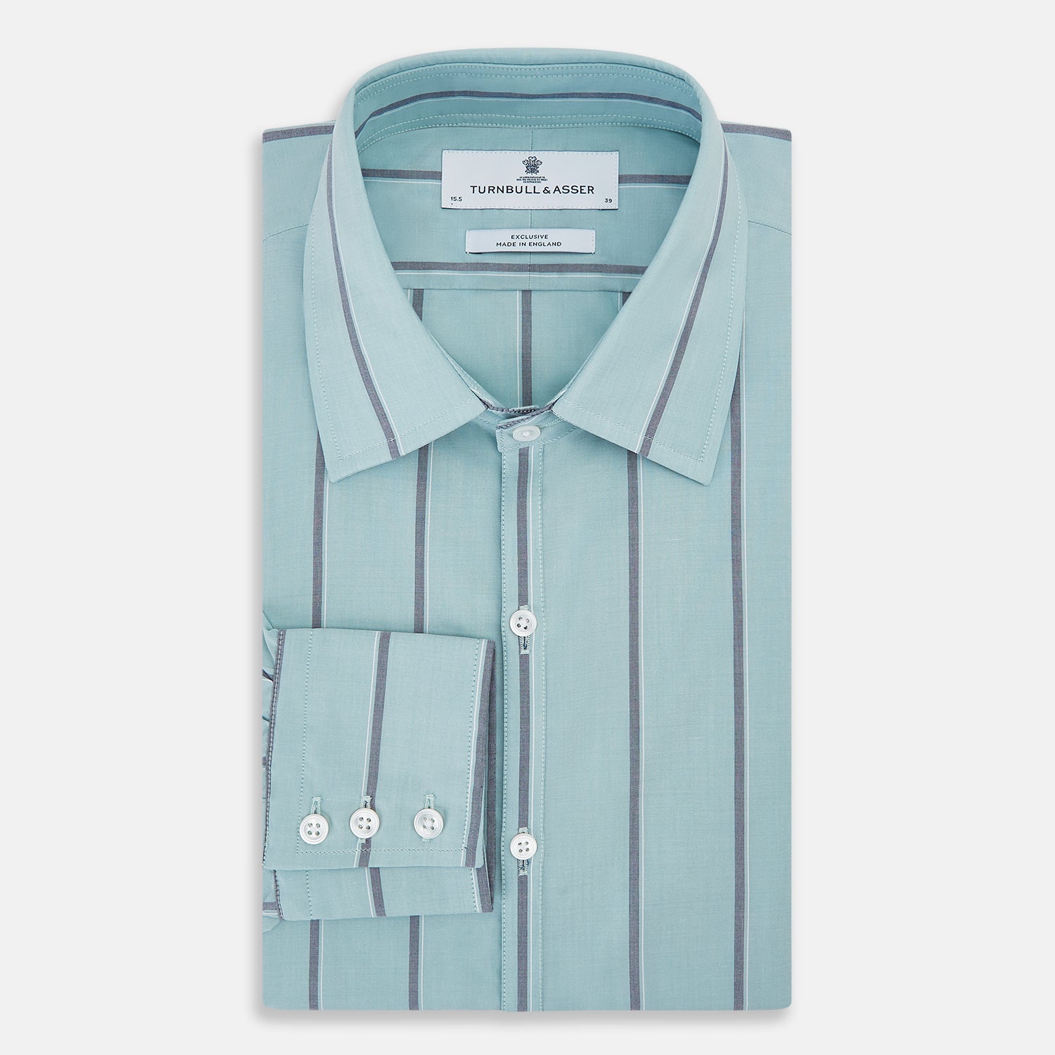 View 5 of product Light Sage Track Stripe Westminster Shirt