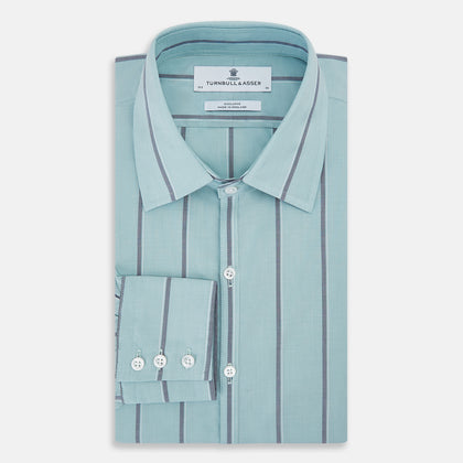 Light Sage Track Stripe Westminster Shirt Image 4
