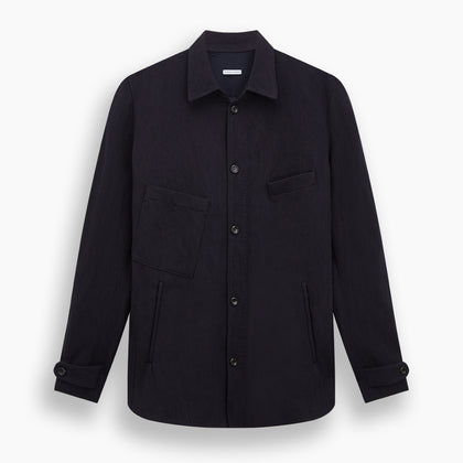 Navy Primrose Overshirt Image 6