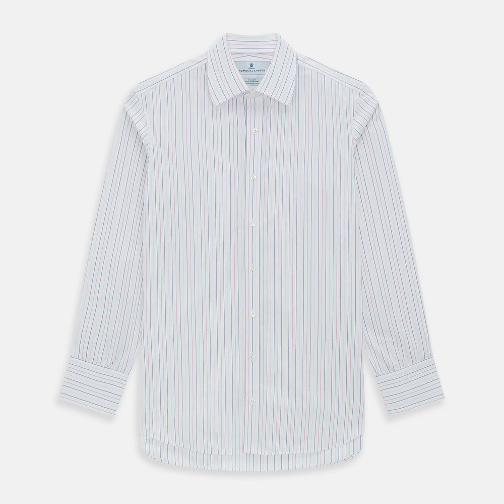 Pink and Blue Wide Pinstripe Mayfair Shirt