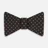 View 1 of product White and Brown Micro Dot Silk Bow Tie