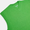 View 2 of product Lime Green Fine Merino V-Neck Vest