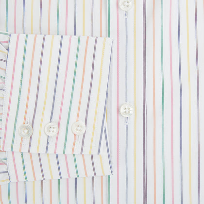 Rainbow Double Pinstripe Mayfair Shirt Image 3