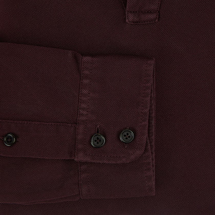 Burgundy Rugby Polo Shirt Image 3