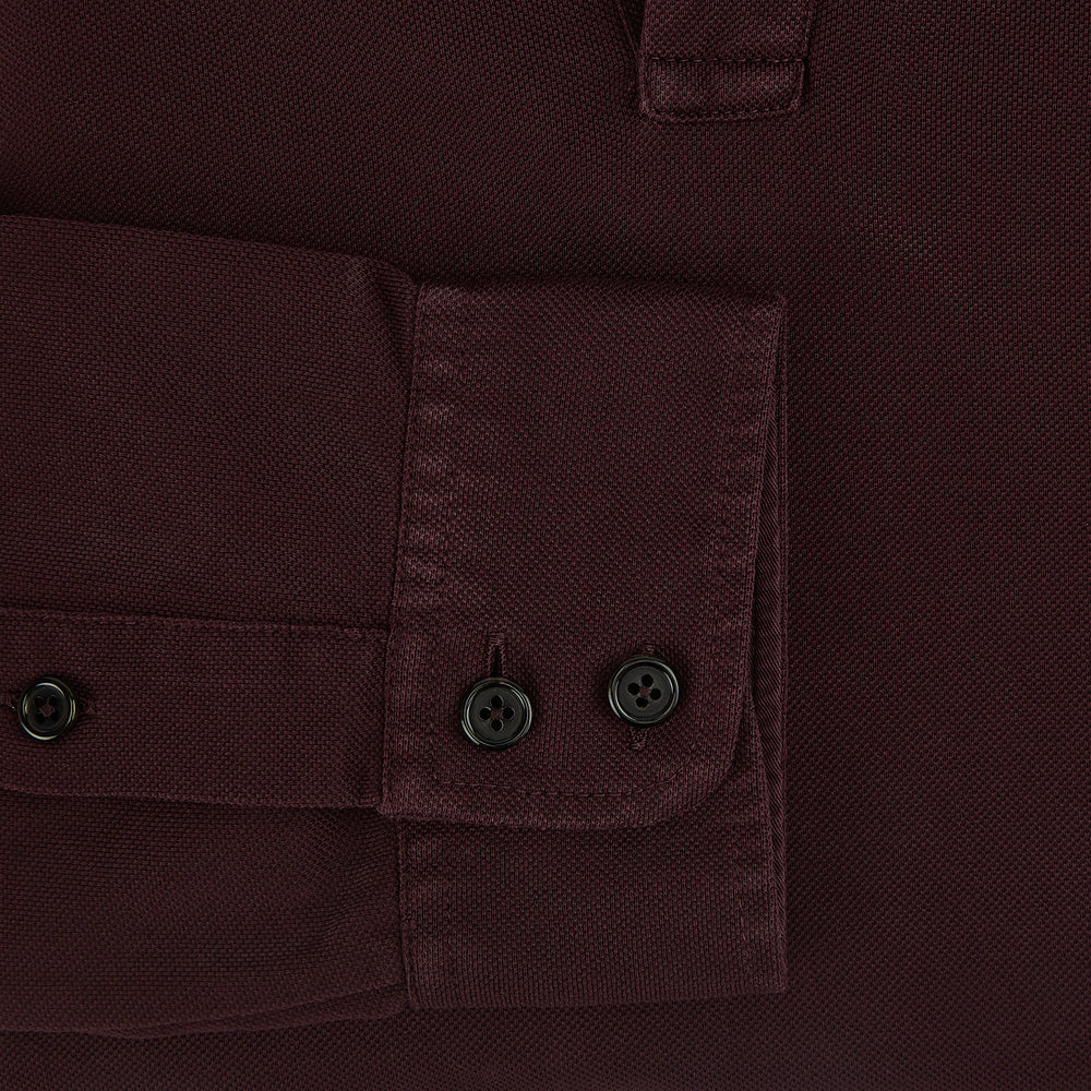 Burgundy Rugby Polo Shirt