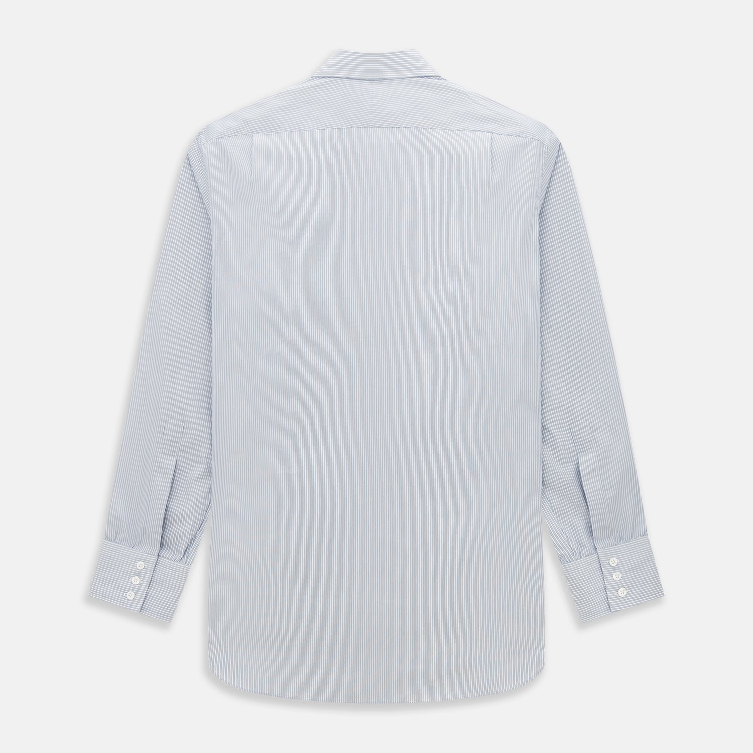 View 3 of product Blue and Brown Ticking Stripe Mayfair Shirt