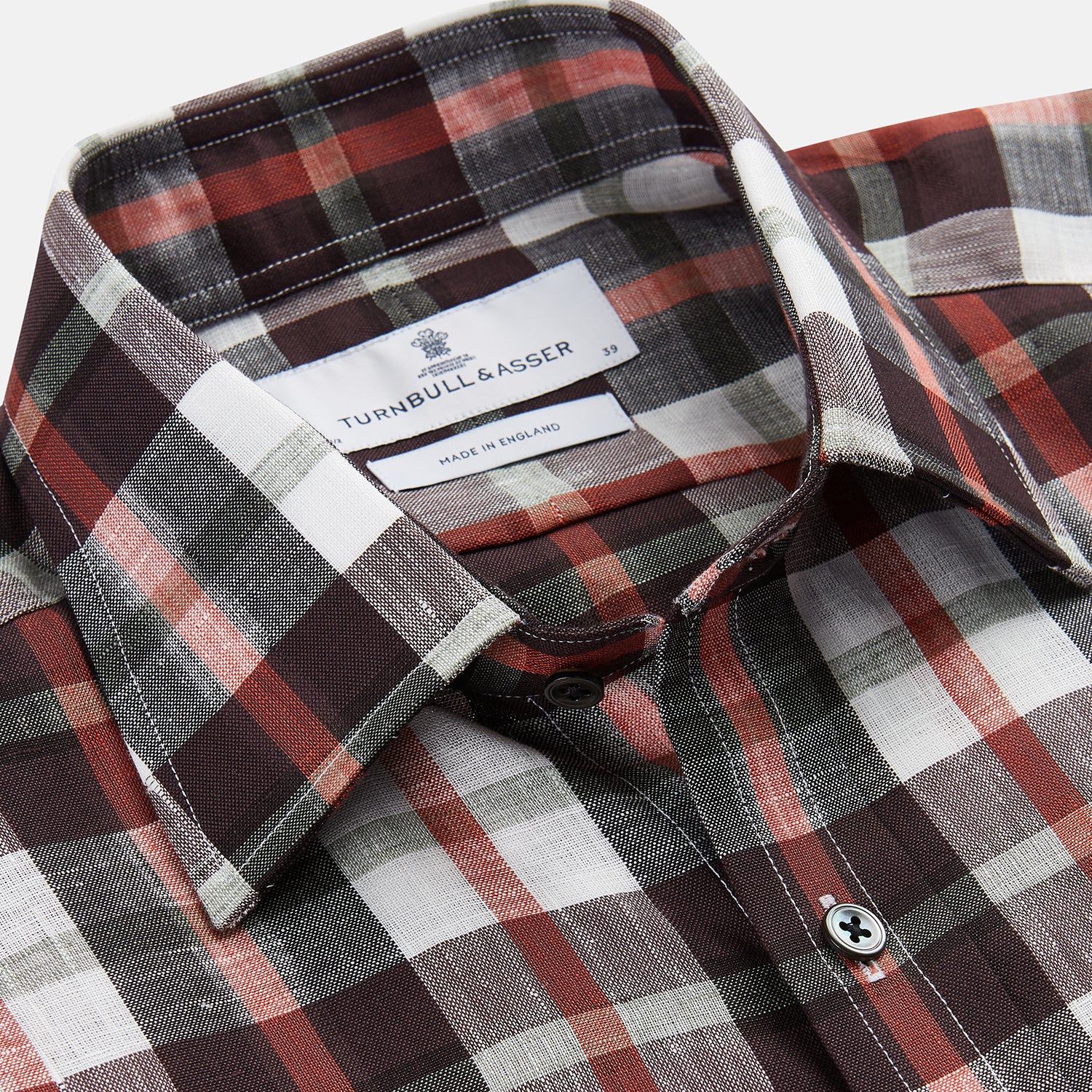 View 2 of product Black Multi-check Linen Blend Regular Fit Mayfair Shirt