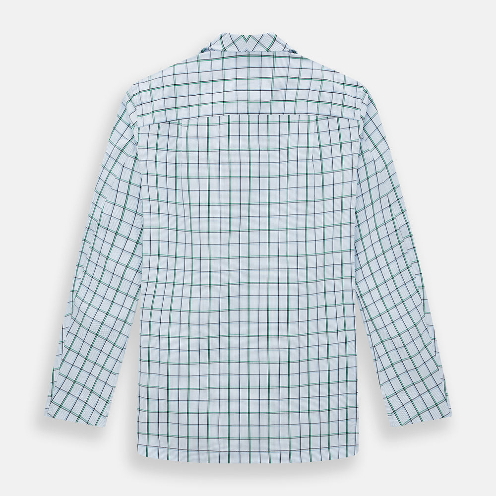 Green and Blue Check Pyjama Shirt