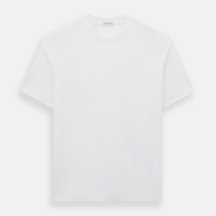 White Short-sleeve Fitted T-Shirt