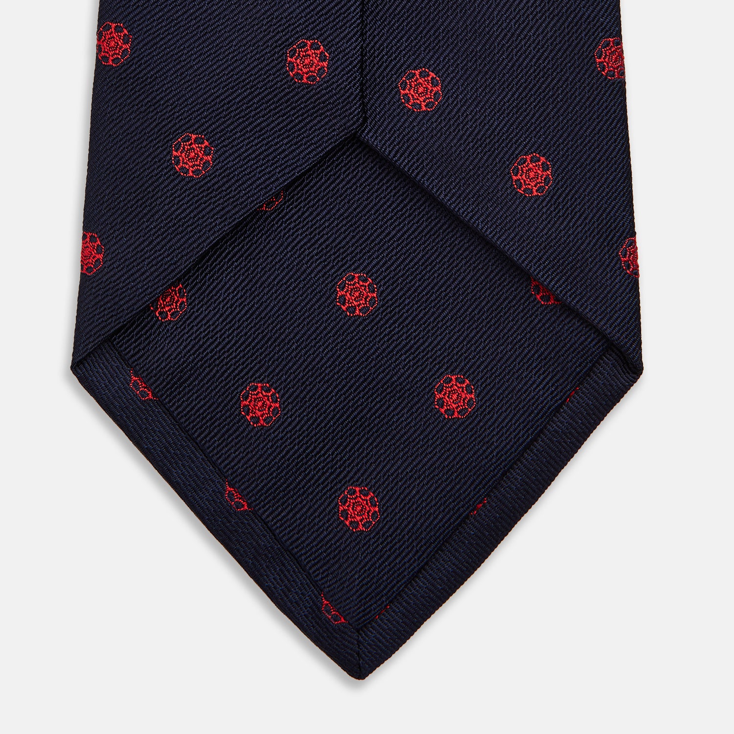 View 4 of product EMBLEM SPOT NAVY TULIP TIE