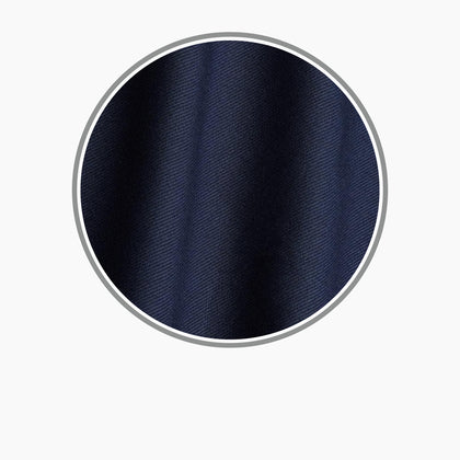 Plain Navy Cotton Fabric Image 2