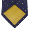 View 3 of product Navy Spot Woven Herringbone Silk Tie