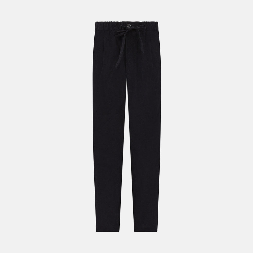 Navy Corduroy Miles Trousers