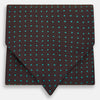 View 1 of product Blue and Dark Brown Micro Dot Silk Cravat
