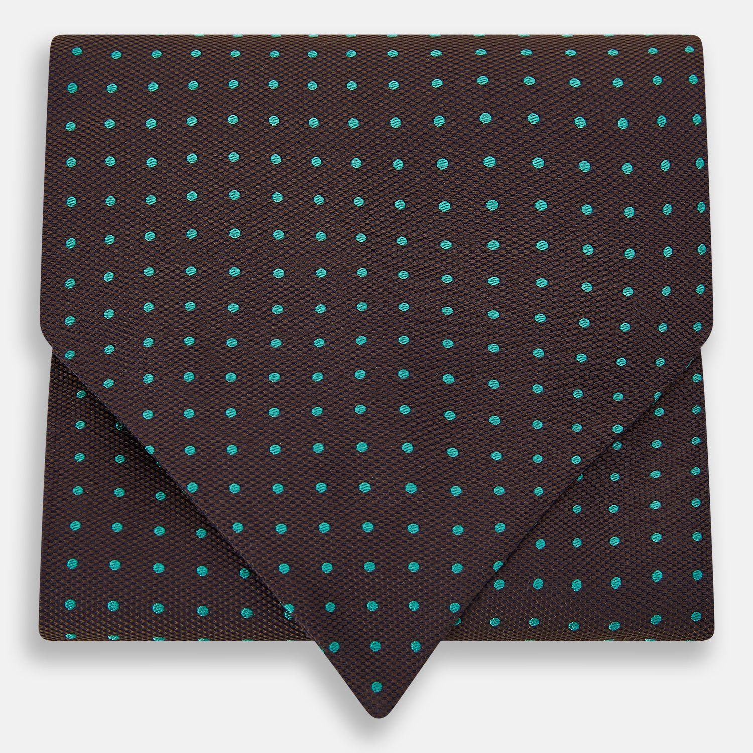 View 1 of product Blue and Dark Brown Micro Dot Silk Cravat