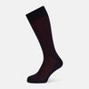 View 1 of product Navy/Red Motif Mid-Length Socks