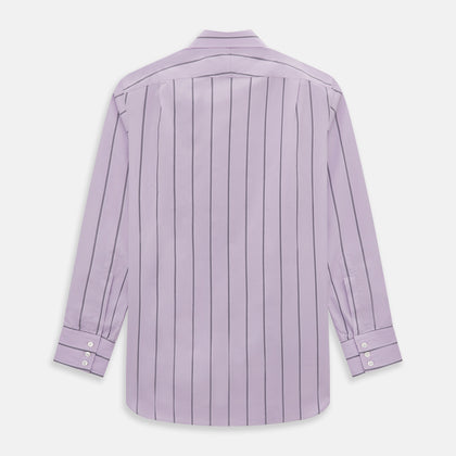 Lilac Track Stripe Mayfair Shirt Image 2