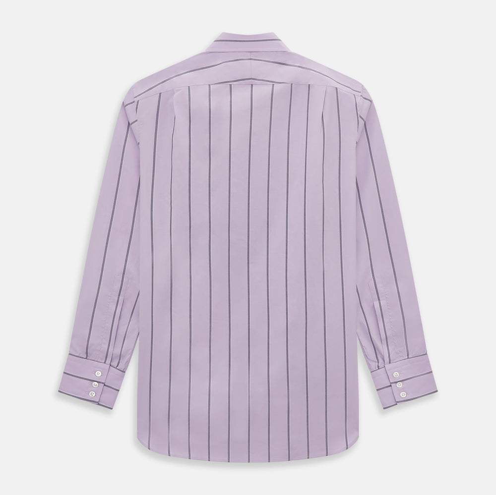 Lilac Track Stripe Mayfair Shirt