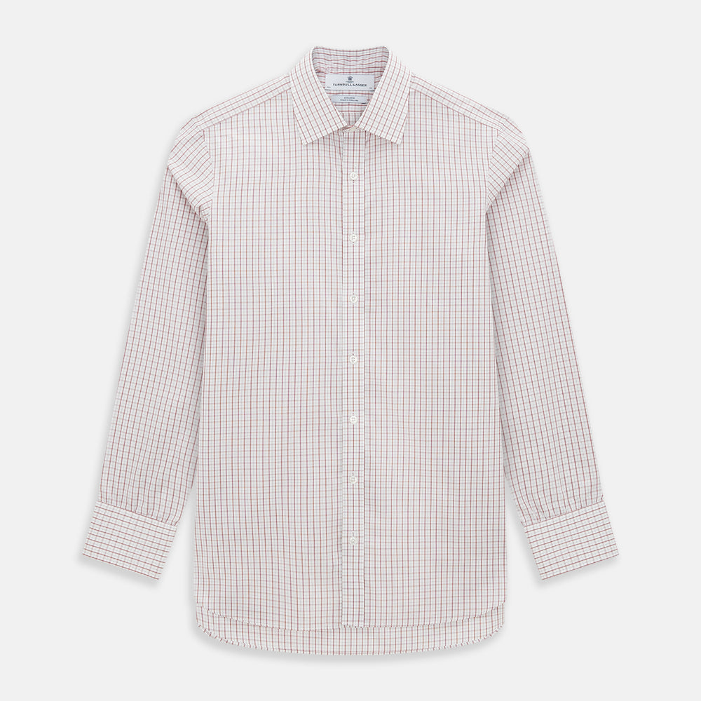 Red Tattersall Check Mayfair Shirt