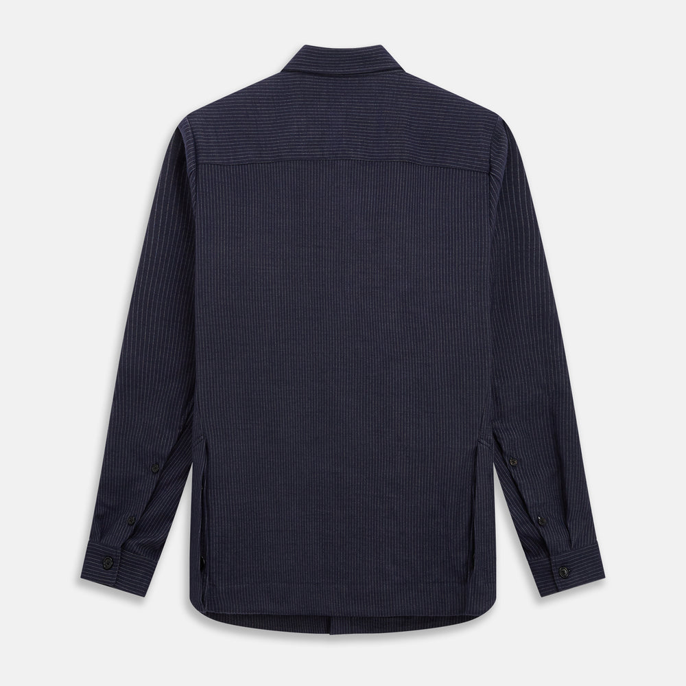 Navy Stripe Hampstead Overshirt
